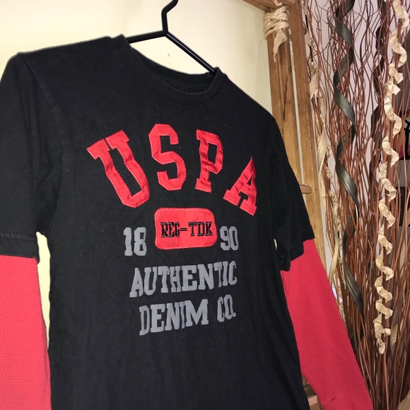 🔆U.S. POLO Assn. boys Long sleeve shirt size 14-16 - Picture 2 of 5